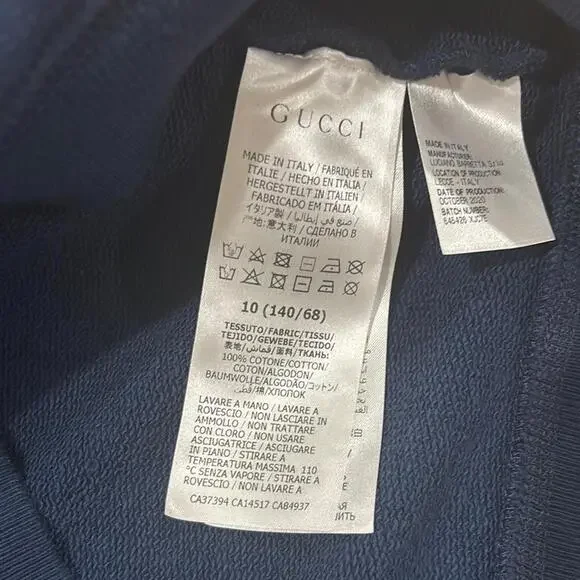 Gucci Kids Navy Blue Hoodie - Picture 3 of 4